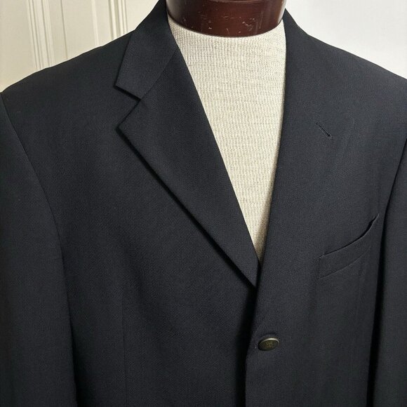 Coppley Bocelli Sport Coat Men’s Size 42T Black 100% Pure Wool Blazer‎ Mint - Picture 1 of 14